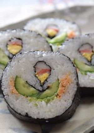 お花の巻き寿司-レシピのメイン写真