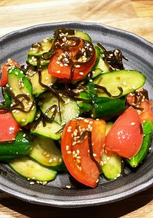 トマトと胡瓜の塩昆布和え-レシピのメイン写真
