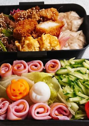 お弁当盛り付け(8)-レシピのメイン写真