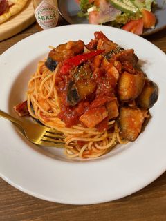 ナスとベーコンのアラビアータ-レシピのメイン写真