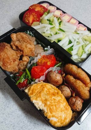 お弁当盛り付け(17)-レシピのメイン写真