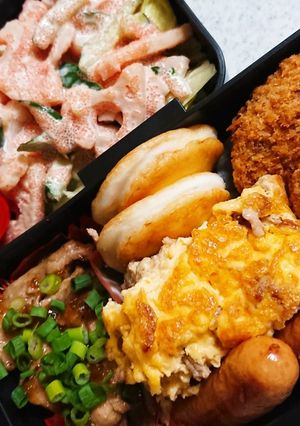 お弁当盛り付け(18)-レシピのメイン写真