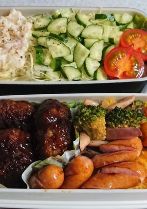 お弁当盛り付け(29)-レシピのメイン写真