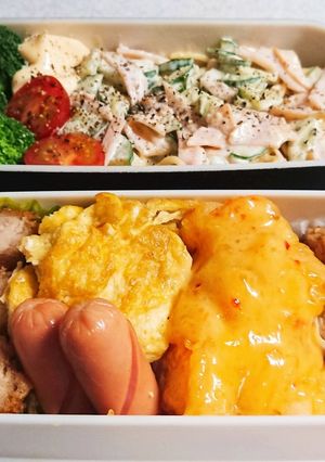 お弁当盛り付け(35)-レシピのメイン写真