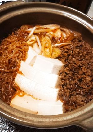 おうちごはん 家飲み2人(肉豆腐)-レシピのメイン写真