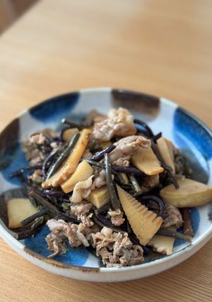 醤油麹で⭐︎筍とワラビの炒めもの-レシピのメイン写真