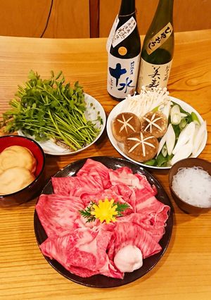おうちごはん 家飲み2人(すき焼き)-レシピのメイン写真