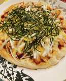 フライパンで焼く＊和風テリヤキチキンピザ