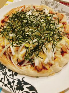 フライパンで焼く*和風テリヤキチキンピザ-レシピのメイン写真