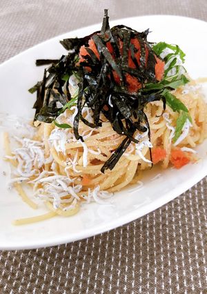 ちょっぴり贅沢♪しらすと明太子のパスタ-レシピのメイン写真