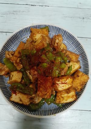 絹厚揚げ豚ロース薄切りコチュジャン炒め-レシピのメイン写真
