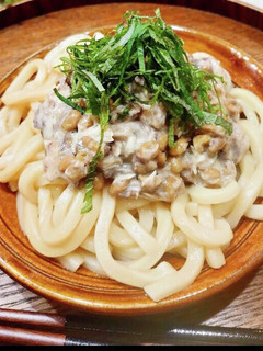 10分で完成!サバ缶納豆うどん-レシピのメイン写真