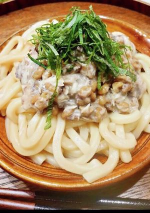 10分で完成！サバ缶納豆うどん-レシピのメイン写真