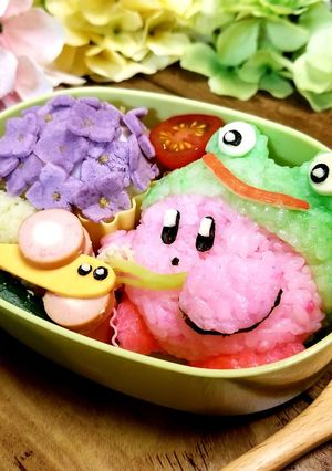 キャラ弁　カエルのカービィ-レシピのメイン写真