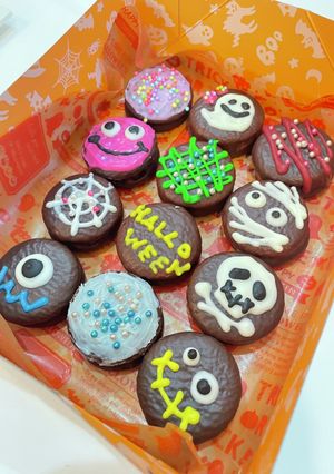 簡単！Halloweenデコ　チョコパイ-レシピのメイン写真