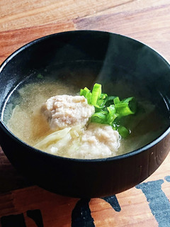 ほっこり★鶏だんごとキャベツの味噌汁-レシピのメイン写真