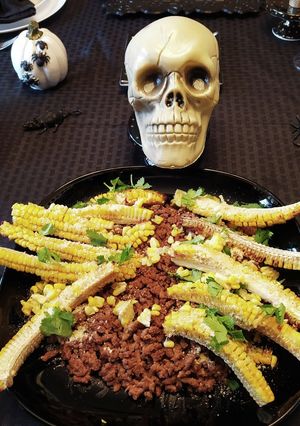ハロウィンのトウモロコシ肋骨-レシピのメイン写真