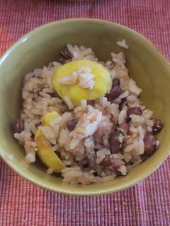 栗おこわ赤飯風-レシピのメイン写真