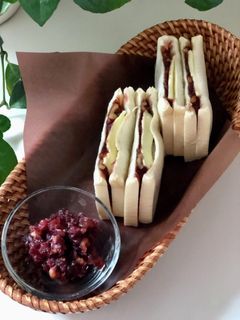 クルミあんバターサンドイッチ-レシピのメイン写真