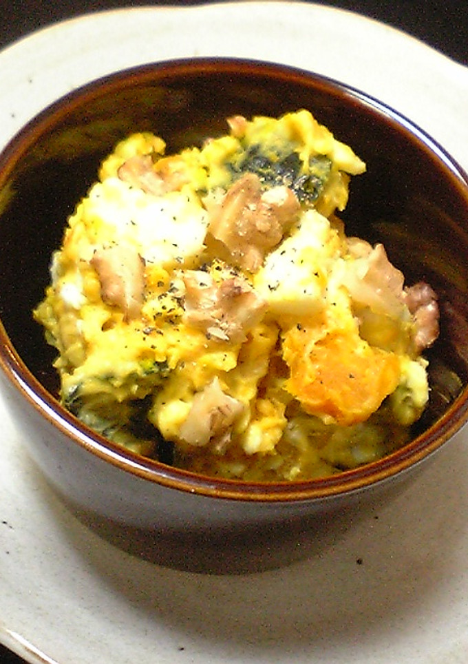 ◇カフェ風◇かぼちゃとくるみのサラダ♪-レシピのメイン写真