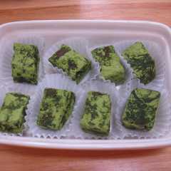 รูปของ レンジdeチン　簡単生チョコ~抹茶~