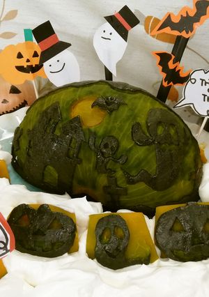 かぼちゃのハロウィンデコレーション-レシピのメイン写真