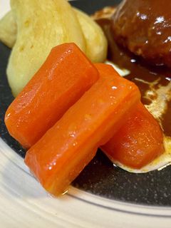 人参グラッセ ハンバーグの付け合わせ-レシピのメイン写真