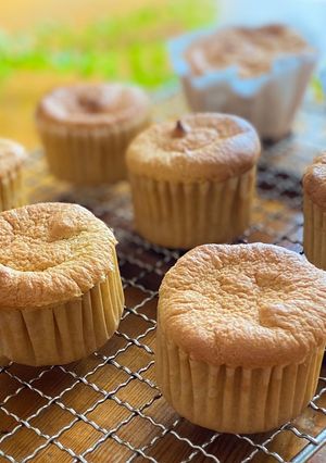 米粉でふわふわ 醤油カップケーキ-レシピのメイン写真