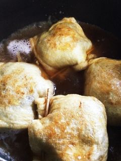 揚げの巾着煮 牡蠣入り-レシピのメイン写真