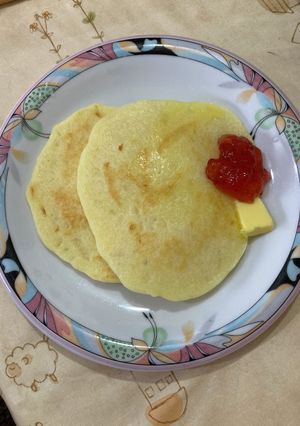 米粉のチーズ玉ねぎパンケーキ-レシピのメイン写真