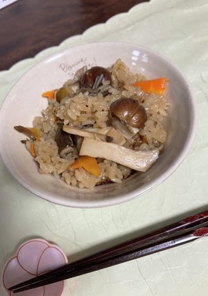 簡単！むき甘栗で炊き込みごはん-レシピのメイン写真