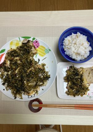 豚肉×高菜の油炒め-レシピのメイン写真
