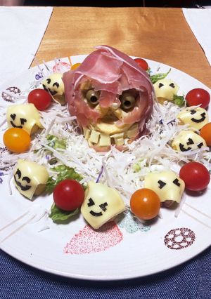 最強　リアルな骸骨　ハロウィンポテサラ-レシピのメイン写真