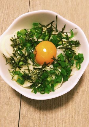 簡単過ぎ！山芋の月見ネギサラダ(^.^)-レシピのメイン写真