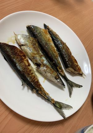 フライパンでさんまの塩焼き-レシピのメイン写真