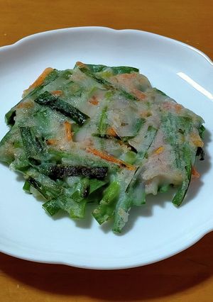 米粉でニラと人参のチヂミ-レシピのメイン写真