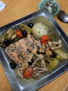 炊飯器で鮭のアクアパッツァ-レシピのメイン写真