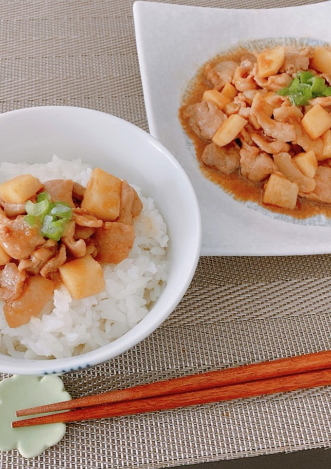 サクサク大和芋と豚肉のわさびチーズソース-レシピのメイン写真