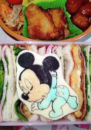 ベビーミッキー弁当～♪-レシピのメイン写真