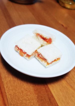 離乳食後期☆トマトとツナのサンドイッチ☆-レシピのメイン写真