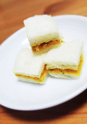 離乳食後期☆南瓜とツナのサンドイッチ☆-レシピのメイン写真