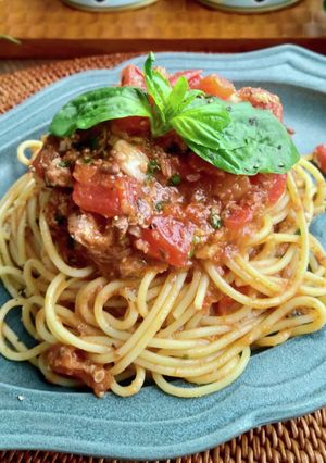 いわしのトマトソースパスタ-レシピのメイン写真
