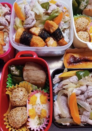 高校生息子、旦那、娘弁当(10/17)-レシピのメイン写真