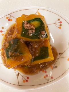 かぼちゃの煮物そぼろあんかけ(^^♪-レシピのメイン写真