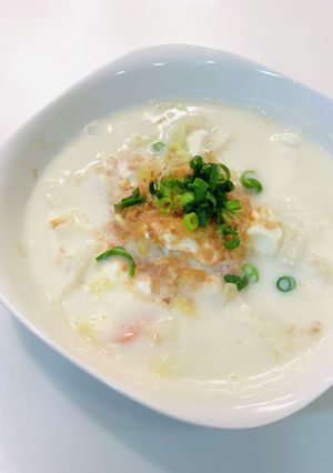 残り野菜と豆腐で簡単ヘルシー豆乳スープ-レシピのメイン写真