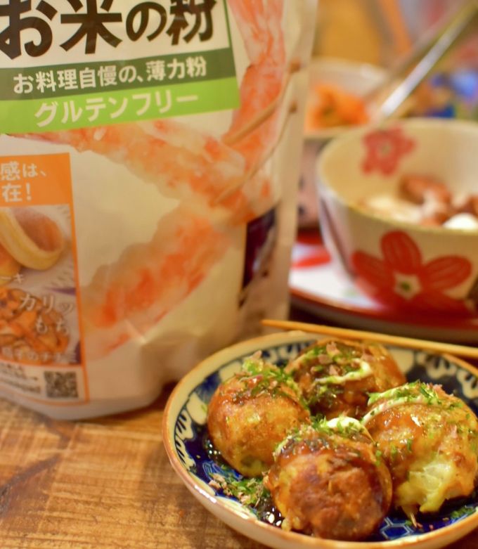 お米の粉でサクフワ野菜たっぷりたこ焼き☆-レシピのメイン写真