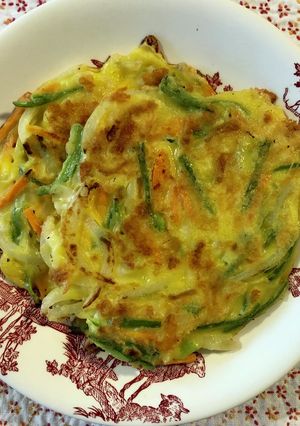米粉でサクモチッちぢみ-レシピのメイン写真
