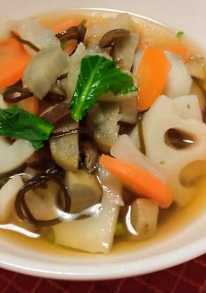 具だくさん根菜の塩こんぶスープ-レシピのメイン写真
