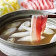 鰹と糀の旨味だしで食べる豚しゃぶ鍋
