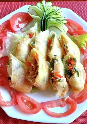 もちもちう米めんの春巻き-レシピのメイン写真